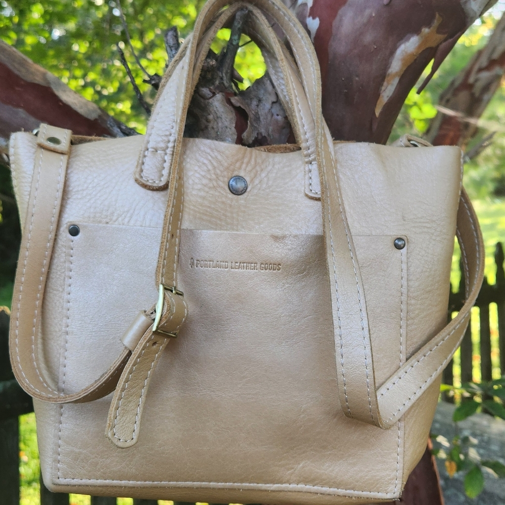 Portland Leather Champagne Mini Tote